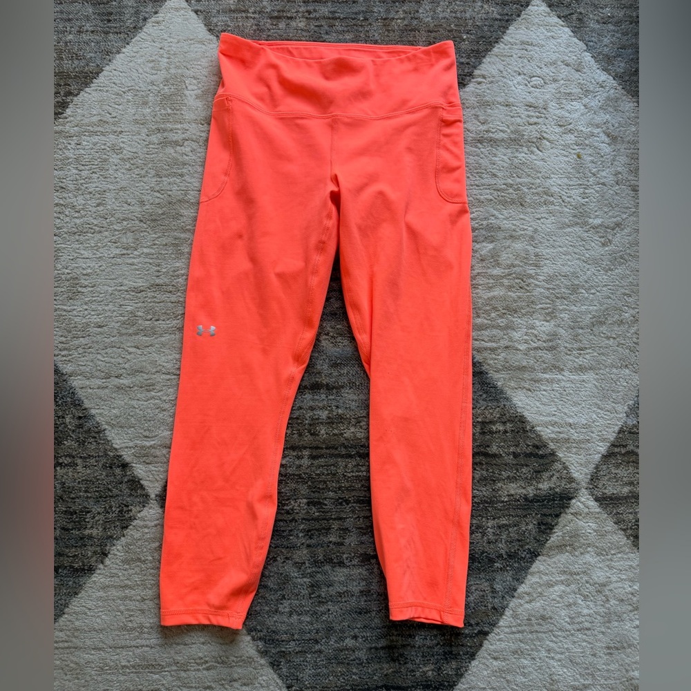 Women’s Under Armour Fitted Crop Leggings, Sz Large